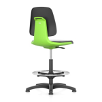 Bimos Labsit 3 Chair Artificial Leather with Glides Foot Ring Polyamide Base - Green