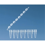 BRAND 0.2mL 12-Tube PCR Tube Strips without Caps Clear