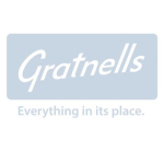 Gratnells Tall Treble Frame 1850mm Set 05 in Silver with Royal Blue Trays and Runners and 6 Single S