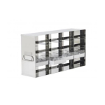 Haier Biomedical Stainless Steel Drawer Style Rack for 2 Cryo Boxes 4x4 Format