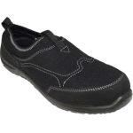 Tegid Black slip on safety trainers Black Size 3