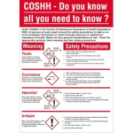 600x420mm COSHH Poster