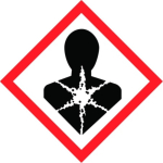 100x100mm Health Hazard sheet
