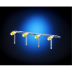 J Young General Purpose Single Bank Vacuum Manifold With JY High Performance Valves 5 Port 500mm App