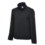 Black Classic Softshell Jacket 3 Layer Waterproof Size XLarge