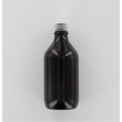 Aurora Scientific 500mL Amber Glass (Type 3 - Soda Lime) Bottle  with Natural Polypropylene Cap  wit