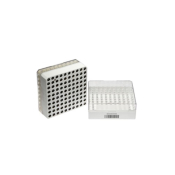 ClearLine 2D Cryogen Box 100 Places 132x132mm for 2mL Tubes 2D - White Bottom