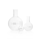 Duran Glass Flask 50ml Flat Bottom