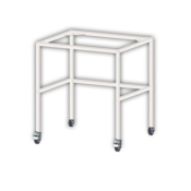 Ecosafe RANGE H - Tubular Table with Rollers for Model H09 - Dims (H x W x D mm): 860x915x787