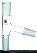 Synthware distillation adapter, top Joint: ST/NS 14/20, bottom Joint: ST/NS 24/40, side Joint: 24/40