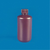 SLS Select Bottle HDPE Amber Narrow Mouth 500mL