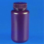 SLS Select Bottle HDPE Amber Wide Mouth 250mL