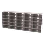 Wesbart Side Access Freezer Racking for 25x 2inch Cryoboxes 287H x 140W x 685D