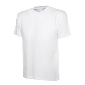 White Unisex Classic T-Shirt 100% Cotton Size Small