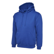 Royal Blue Classic Hoodie 50% Polyester 50% Cotton Size XSmall