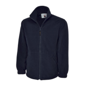 Navy Premium Micro Fleece Jacket Anti-Pill Polyester Size Large