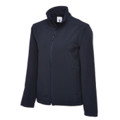 Navy Classic Softshell Jacket 3 Layer Waterproof Size Medium