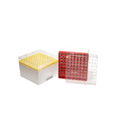 ClearLine 1D Barcoded Polycarbonate Cryogen Box 81 Places 132x132mm for 3-4-5 Tubes