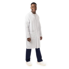 V-Neck Polycotton Lab Coat - Mens