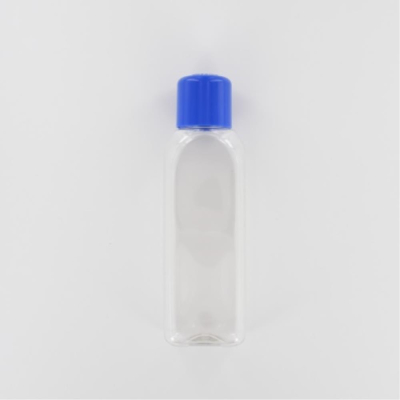 Aurora Scientific 500mL Clear PET (Polyethylene) Bottle  with Blue Polypropylene Cap Dosed with Sodi