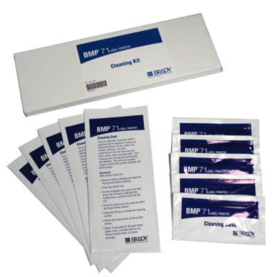 Brady BMP71 Cleaning Kit (5x Cleaning Cards, 5x  Cleaning Swabs)