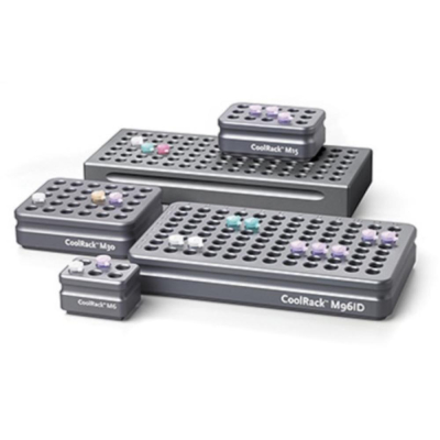 Corning CoolRack M15-PF grey holds 15 x 1.5ml microfuge tubes tapered wells for conical tubes