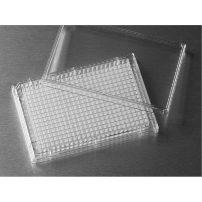 Corning 384 Well Clear Flat Bottom Not Treated Microplate 25 per Bag without Lid Nonsterile