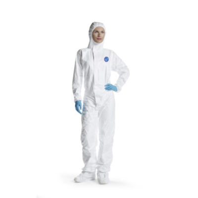 Tyvec 500 Labo Non-sterile Type 5/6 coverall White Large