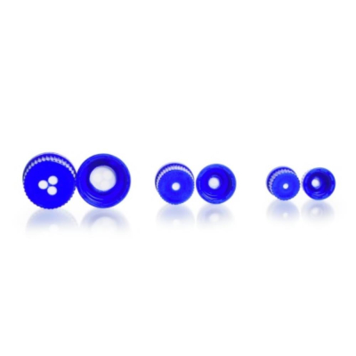 DURAN Membrane Screw Cap GL 32 PP Blue for Glass Bottles ePTFE Pore size 0.2um