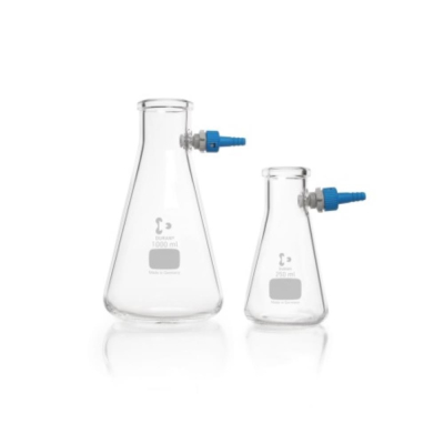 Duran 500ml Buchner Glass Flask+Plastic Connector