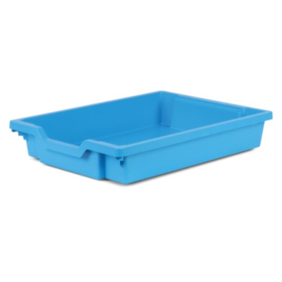 Gratnells F1 Shallow Tray Cyan Blue