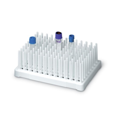 50 Peg Rack for 10mL Tubes (14-17mm Diam), White