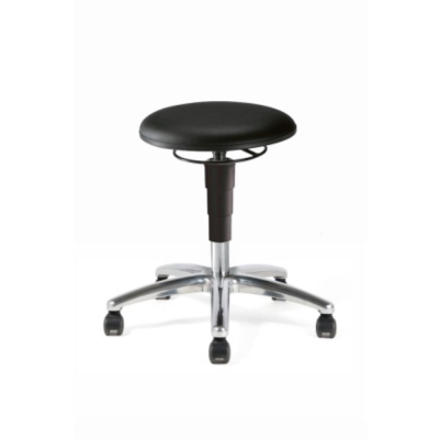 SLS Lab Pro Stool on Castors - Seat height: 460-630mm - Synthetic Leather