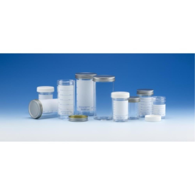 Sterilin 165C 150ml Container Plain Label Metal Cap