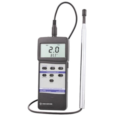 Digi-Sense Traceable Hot Wire Anemometer with RS-232 Output and Calibration