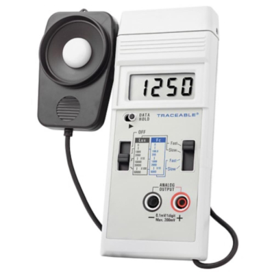 Traceable Dual-Range Light Meter with Recorder Output and Calibration