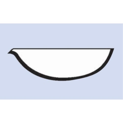 Basin Porcelain 35ml Shallow Form