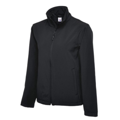 Black Classic Softshell Jacket 3 Layer Waterproof Size XXXXXLarge