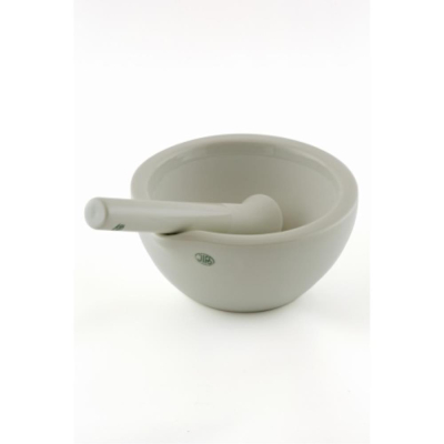 Mortar and Pestle, Unglazed Porcelain
